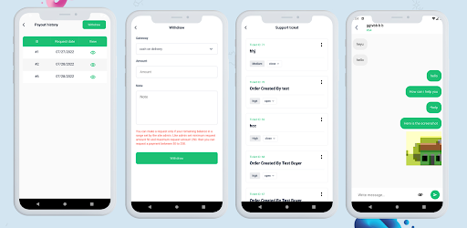 Android application Qixer Seller screenshort