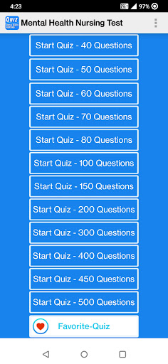 Mental Health Nursing Test