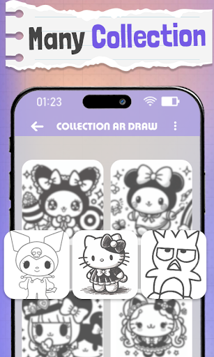 AR Drawing - Cute Sanrio Screen 3