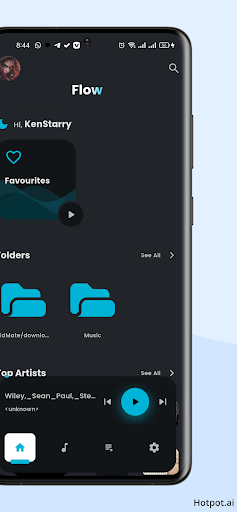 Android application Flow Music Player screenshort