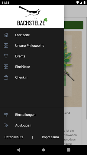 Android application Bachstelze screenshort