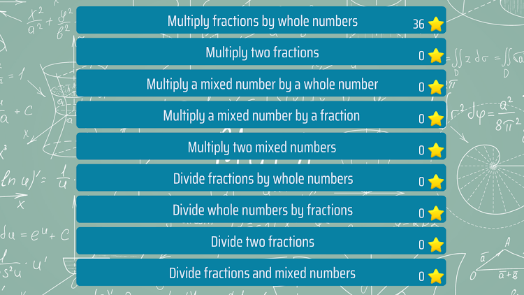 Multiply and divide fractions - 8.0.1 - (Android)
