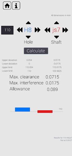 ISO 286 Tolerances and fits Screen 2