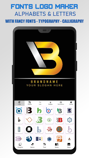 Android application Fonts Logo Maker screenshort