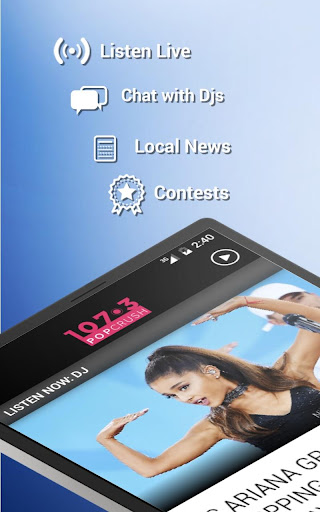 Android application 107.3 PopCrush (KVRW) screenshort