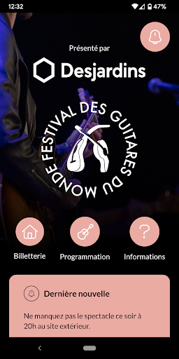 Android application Festival des Guitares du Monde screenshort