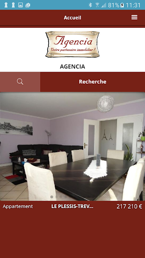 Android application Agencia screenshort