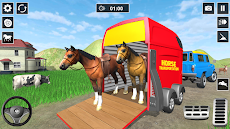 野生の馬の輸送トラックのシムのおすすめ画像1