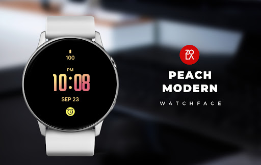 Peach Modern Watch Face screenshot 0