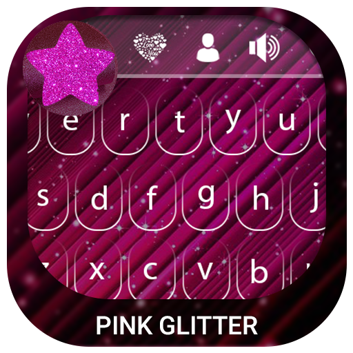 Pink Glitter Keyboard logo
