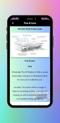 HP DeskJet 4152e Printer Guide Screen 2
