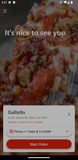 Android application Fairvue Pizza & Pub screenshort
