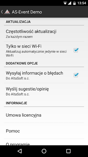 AS-Event Demo Screen 2