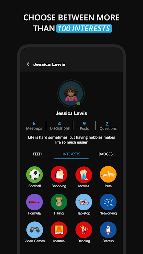 Android application Vevivo: Meet. Connect. Belong. screenshort