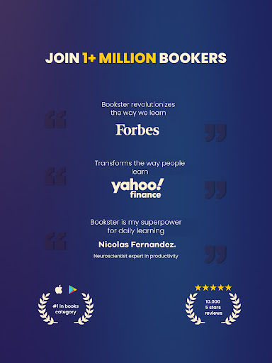 Screenshot of Bookster: Books in 15 Minutes
