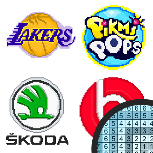 Logo Pixel Art Coloring Book