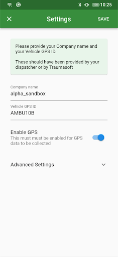 Traumasoft GPS+ Screen 2
