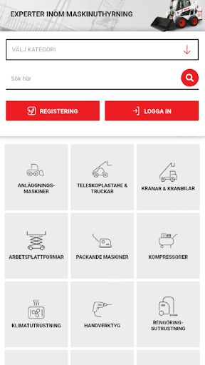 Android application Storent Sverige screenshort