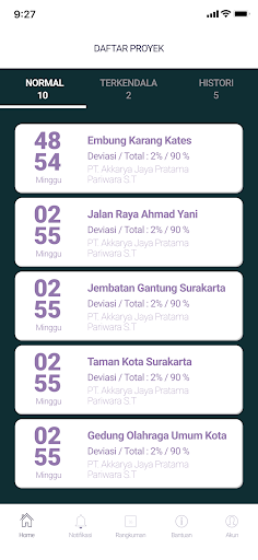 Android application Proyek ID - Pemilik screenshort