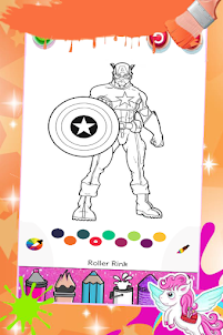 livre de coloriage Super-héros