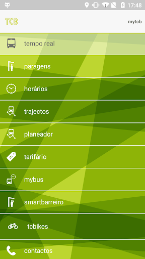 Android application TCB - Mobilidade Colectiva screenshort
