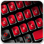 Cover Image of Herunterladen Black Red Keyboard 10001013 APK