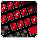 Black Red Keyboard icon