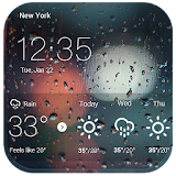 Locker with real-time weather icon