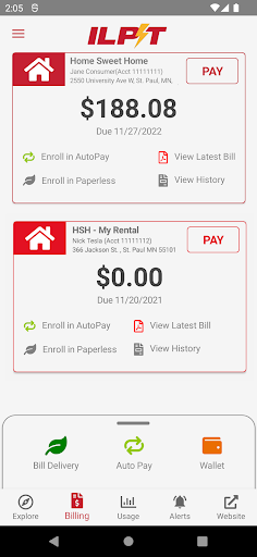 ILPT MyAccount Screen 3