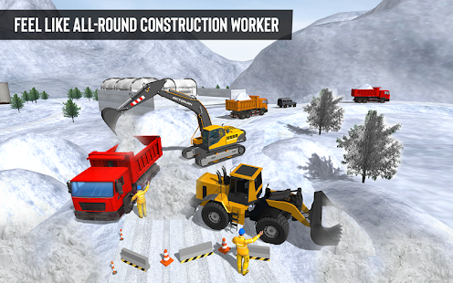 Snow Excavator Dump Truck Game for pc screenshots 2