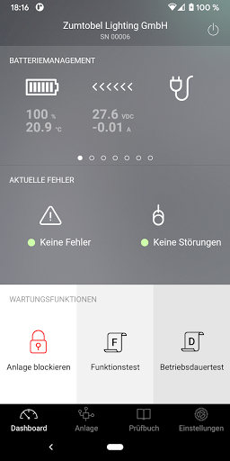 Android application Zumtobel nBox screenshort