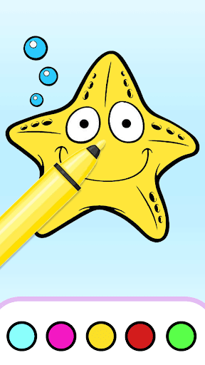 Starfish Coloring Screen 2