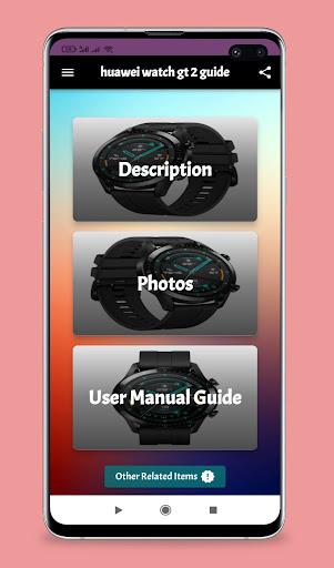 Android application huawei watch gt 2 guide screenshort