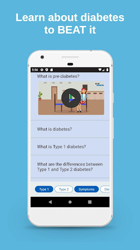 Android application BEAT Diabetes & Prediabetes screenshort