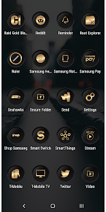 Raid Gold Black Icon Pack Capture d'écran