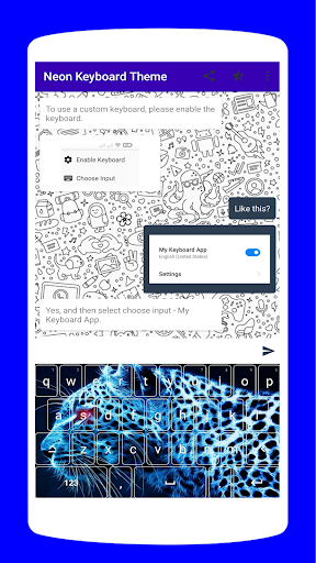 Aesthetic Neon Keyboard Theme