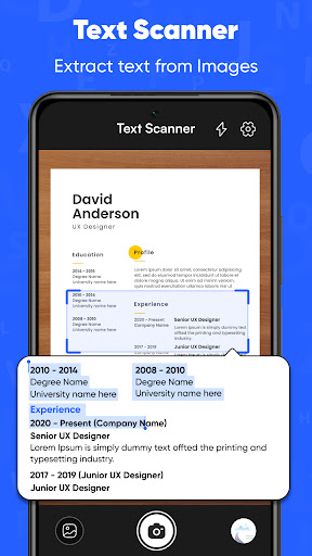 Android application Scanner - Text Barcode QR, PDF screenshort