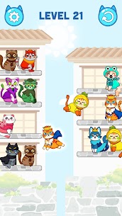 Cat Color Sort Puzzle v1.0.3 MOD APK (Unlimited Money/Hints) Free For Android 3
