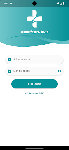 Android application Assur'Care Pro screenshort