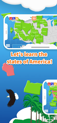 USA Map Puzzle Screen 3