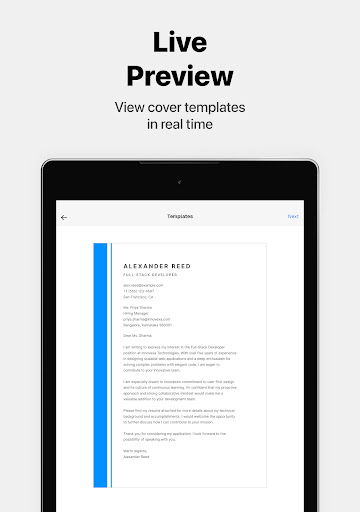 Screenshot of ResumeIT - Quick CV Maker App