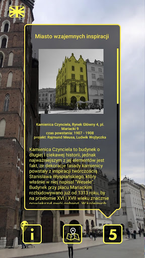 Android application Krakow ARtour screenshort
