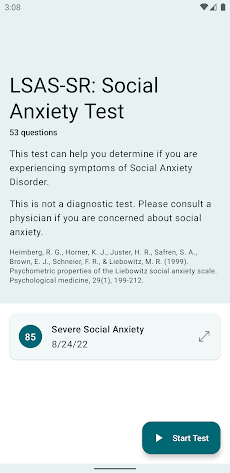 Social Anxiety Testのおすすめ画像1