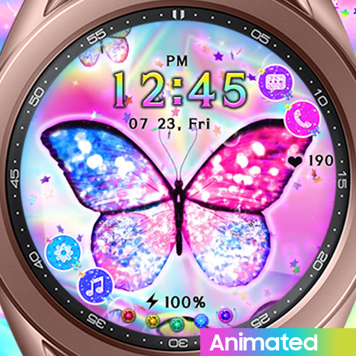 Hologram Effect And Butterfly_ logo