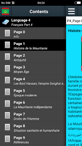 Aperçu de l'application