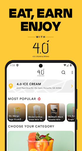 Android application 4.0 ICE CREAM & DRINKS screenshort