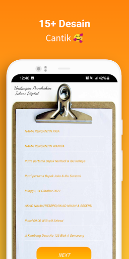 Undangan Nikah Islam Digital Screen 3