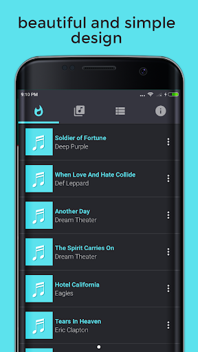 Android application Slow Rock Song screenshort