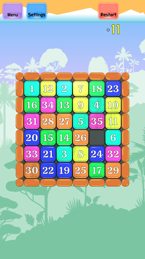 Sliding Numbers Puzzle - Magic