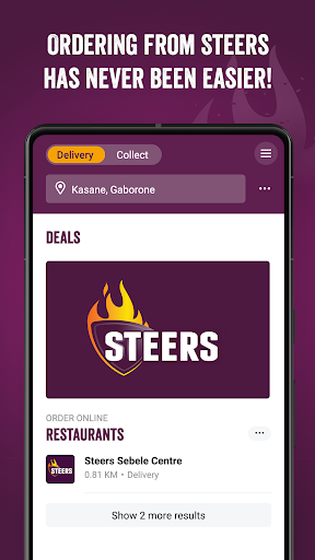 Android application Steers Botswana screenshort